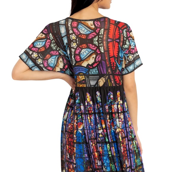 Adoration Of The Sacred Heart Sheer Smock Dress Size Large - Picture 2 of 7